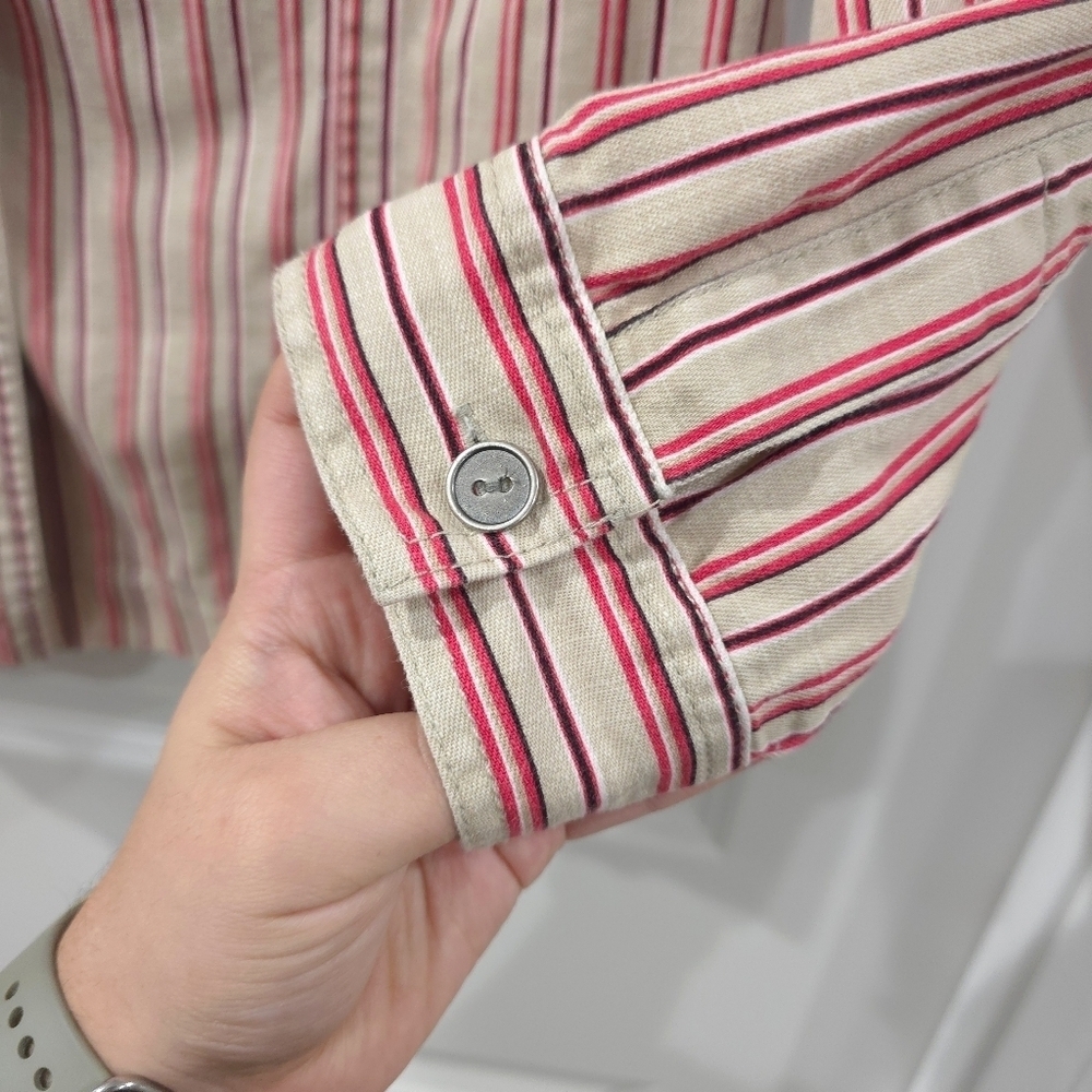 Striped Button-Up Shirt - Picture 8 of 14